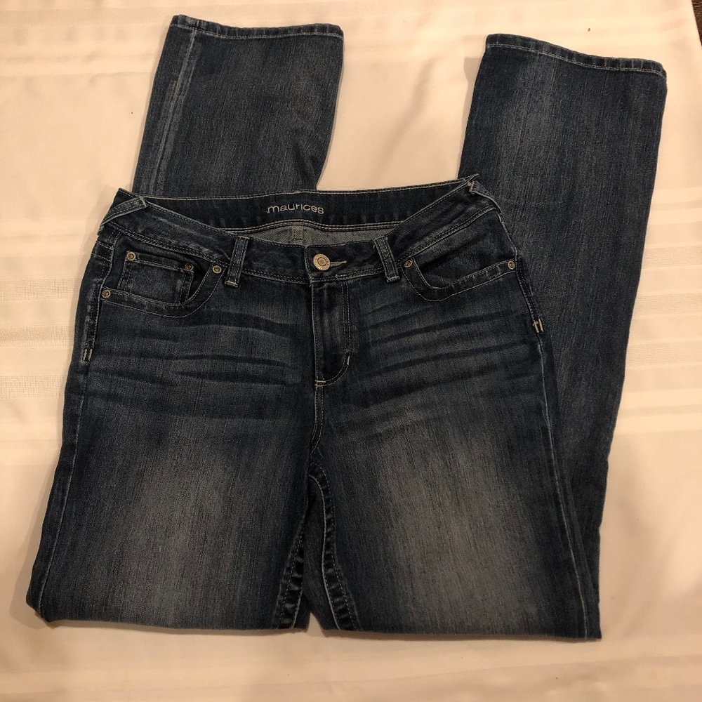 Maurices Dark Wash Bootcut Jeans - 12 Long, GUC